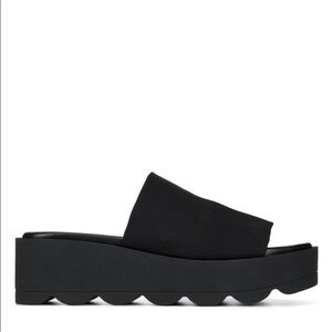 Donald Pliner Women’s Black Stretch Mules Sleek Minimalist Design Sz 9